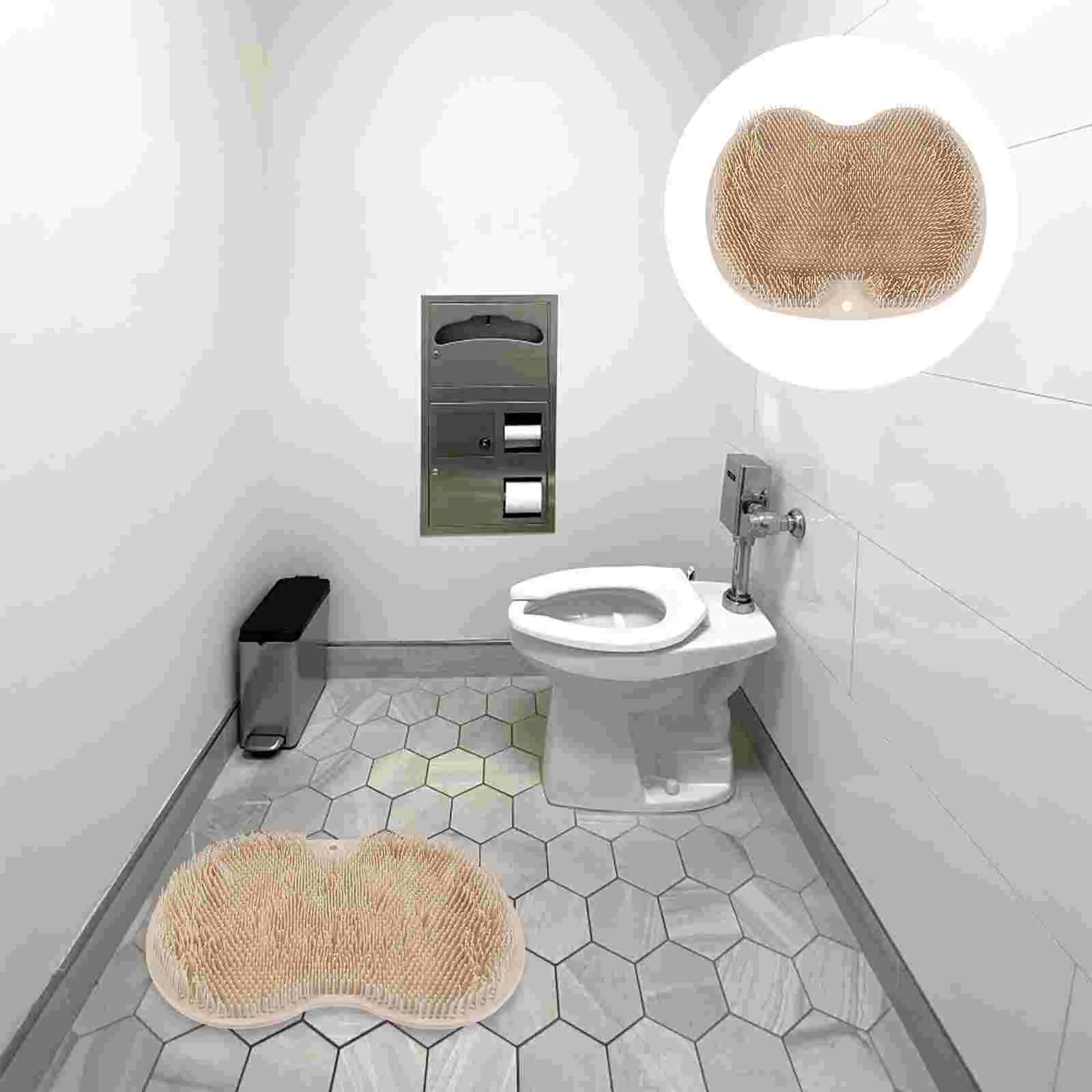 

Foot Mat Scrubber Shower Cleaneracupressure Brush Feetpad Scrubbing Cleaning Floor Mats Bath Silicone Trigger Exfoliating