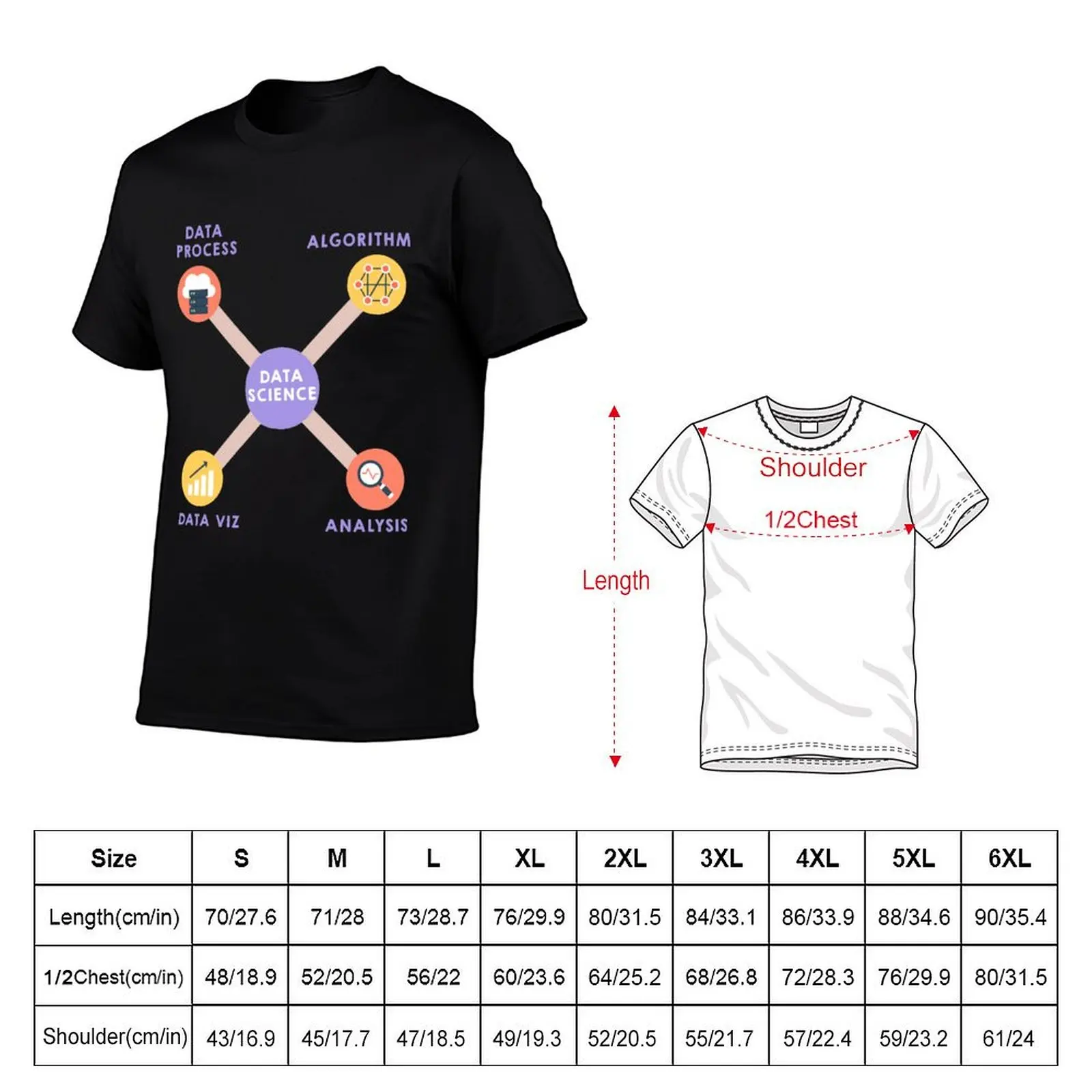 Фото Футболка Data Science Designs, повседневная футболка с короткими рукавами №2