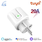 Умная розетка Tuya с Wi-Fi и голосовым управлением, 20 А