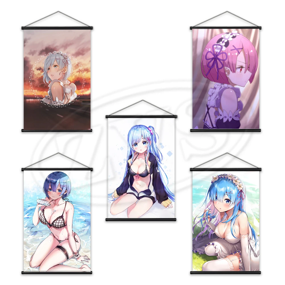 

Re:Zero Posters Canvas Paintings Modular Kara Hajimeru Emilia Picture Hanging Scrolls Wall Art Prints Home Cuadros Decorative