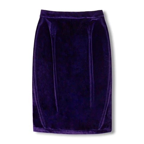 SISHION New Women Autumn Winter Spring Sexy Skirt SS0028 High Waist Split Back Work OL Slim Pencil Velvet Black Skirts