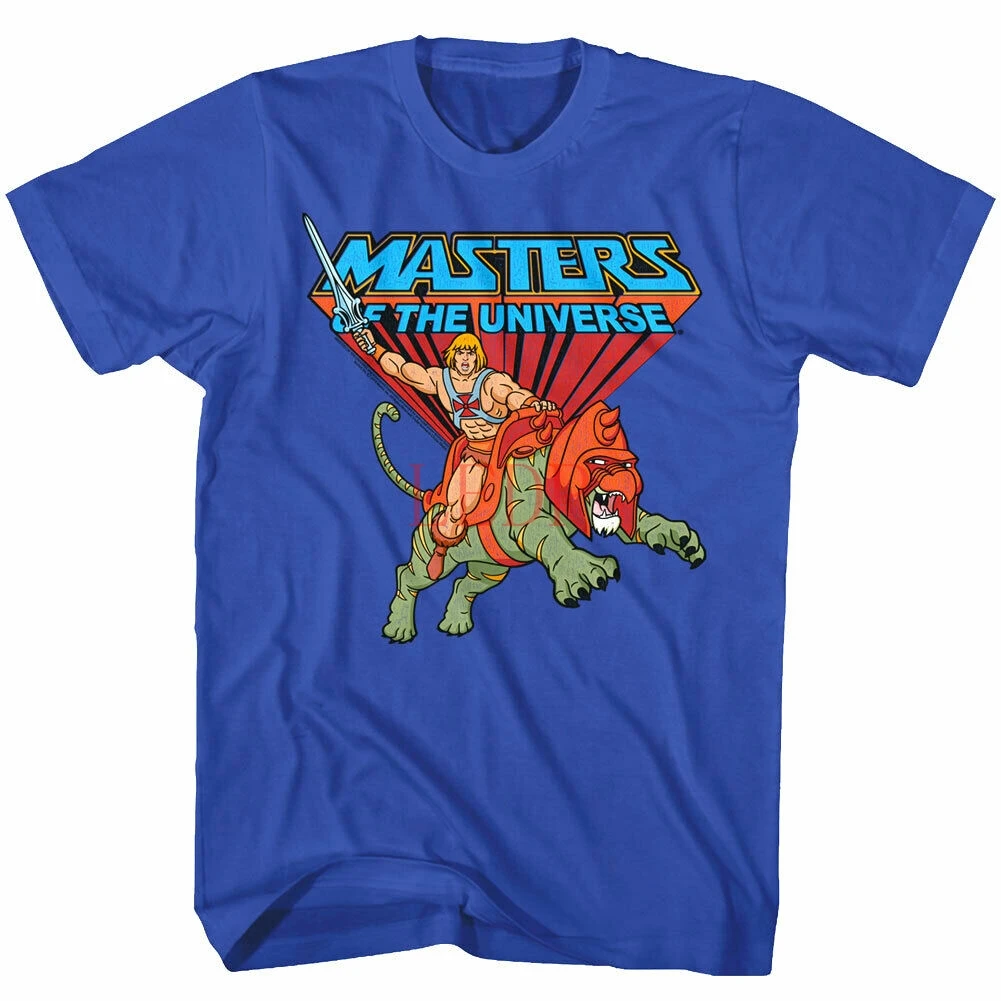 

Masters of the Universe He-Man Riding on Battle Cat Men's T Shirt Cringer Sword