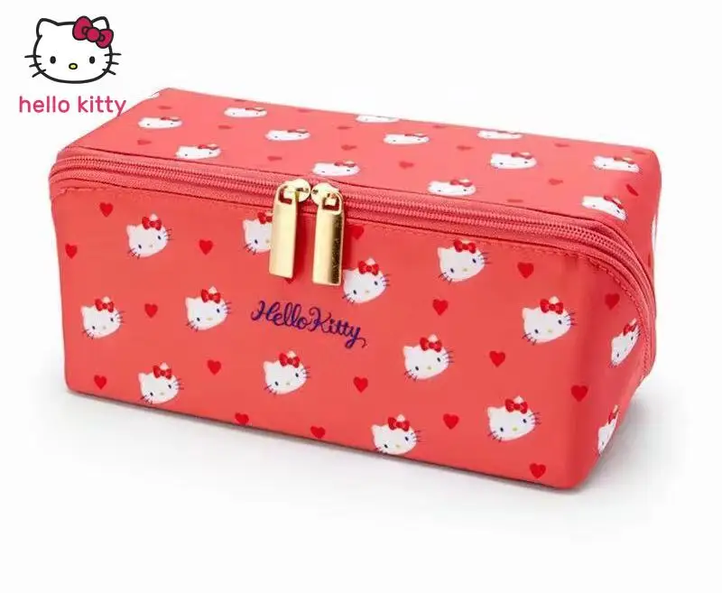 

Sanrio, милый модный чехол для карандашей Hello Kitty, мультяшный чехол для макияжа, сумка для хранения my melody