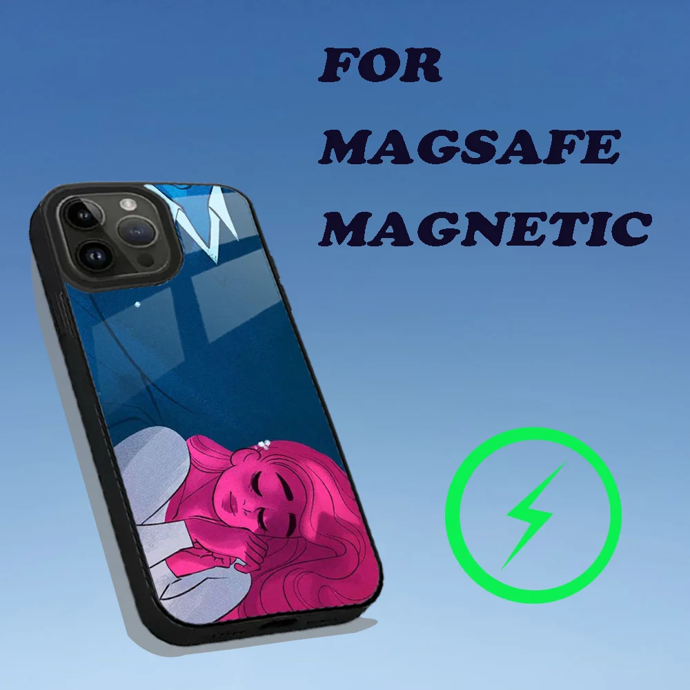 Lore O-Olympus Phone Case For iPhone 16 15 14 13 12 11 Plus Pro Max Mini Magsafe Magnetic Wireless Charging