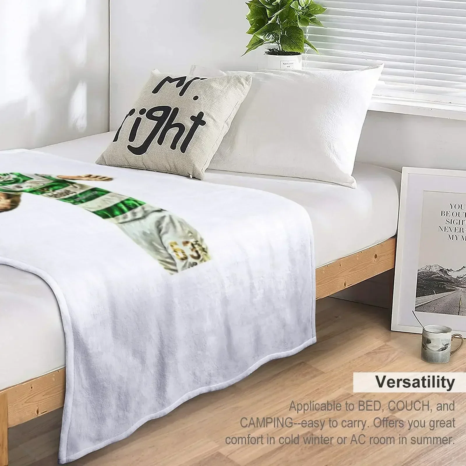 Одеяло Kieran Tierney Furry для дивана тонкие одеяла