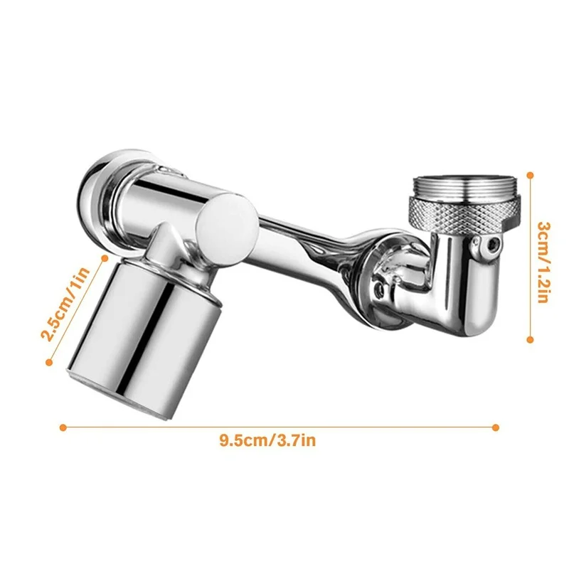 Вращающийся на 1080° аэратор крана смешивания с фильтром брызг для экономии воды.