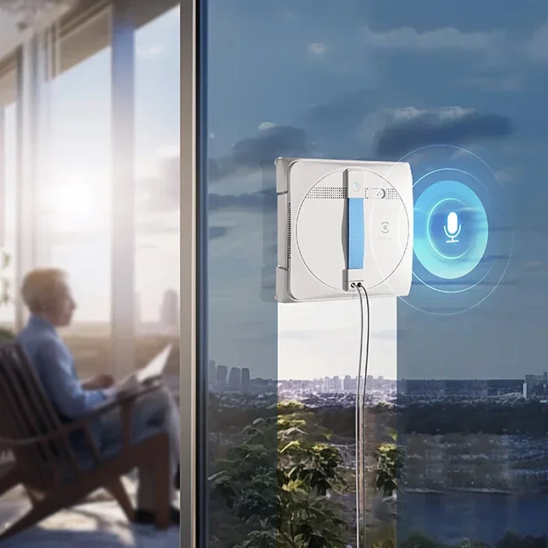 ECOVACS Robot Window Cleaner W1S Dual Water Spray High Vacuum Suction AI Smart Sensor Home Wall Glass Cleaning