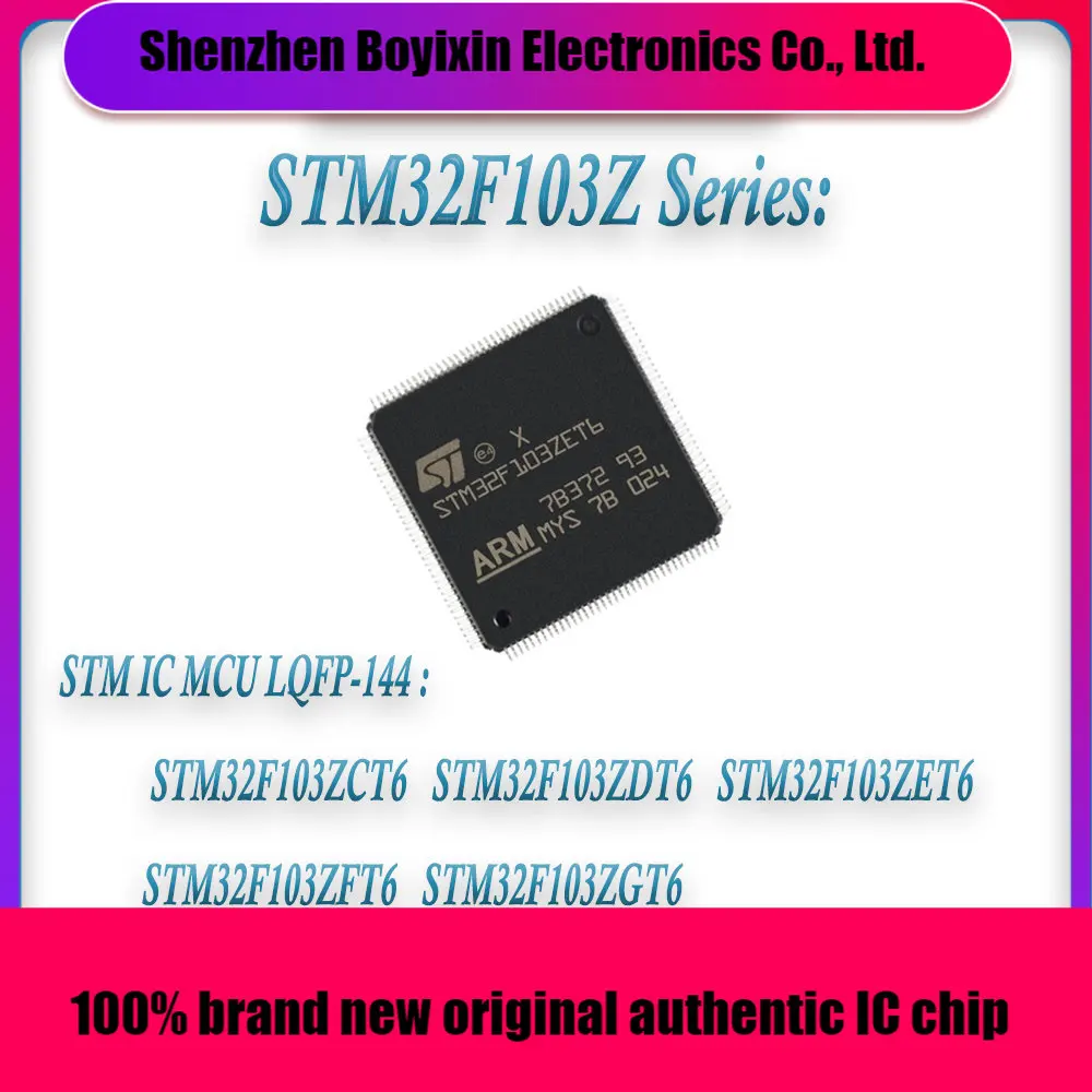 

STM32F103ZCT6 STM32F103ZDT6 STM32F103ZET6 STM32F103ZFT6 STM32F103ZGT6 STM32F103Z STM32F103 STM32F STM IC MCU Chip LQFP-144