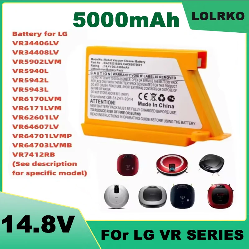 Фото Аккумулятор для робота-пылесоса LG VR6351LVM, VR5902LVM, EAC62218205, EAC60766107, EAC60766109, EAC62218207 №1