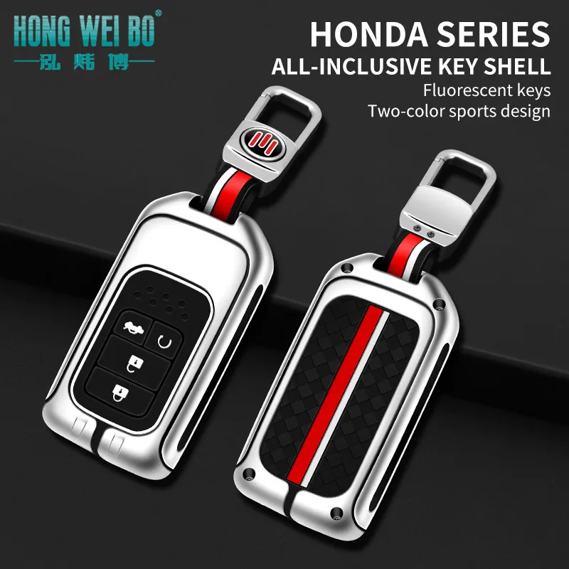 

Car Key Case Cover Shell Fob For Honda CRV CR-V Fit Civic Accord HR-V HRV City Odyssey XR-V Remote Key Protector Holder Bag