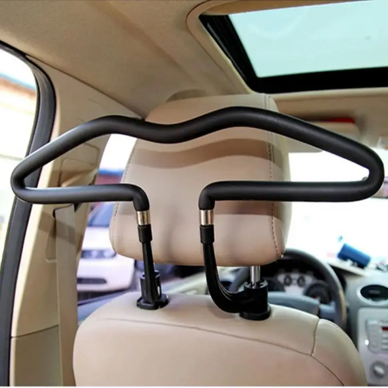 

Back Seat Headrest Coat Clothes Hanger Stainless Steel Universal Portable Multifunctional Car Supplies Car Clothes Hanger