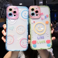 for iphone 11 case cute cartoon smile phone case for iphone 8 xr x 13 12 pro xs max 7 8 plus 11 pro 13 mini se 2022 clear cover