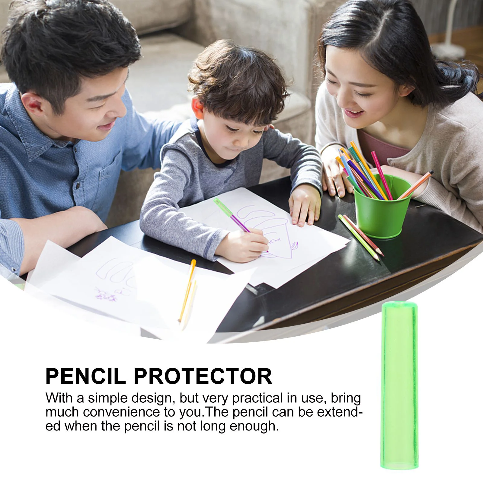 100pcs Pencil Cap Useful Durable Good Transparent Caps Protection | Bags