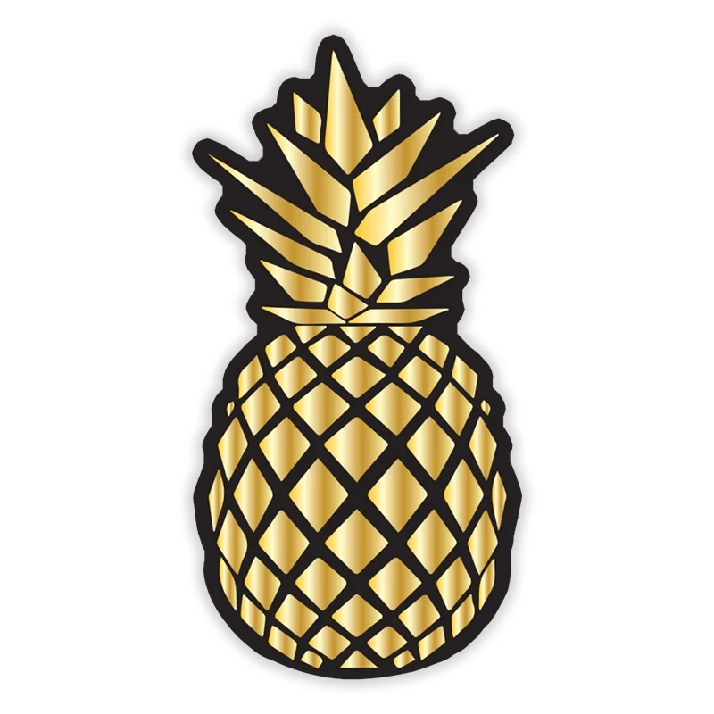 

Креативная Автомобильная наклейка с ананасом, модное украшение для корпуса, окна, ПВХ мотоциклетная наклейка для ноутбука, автомобиля, аксессуары высокого качества