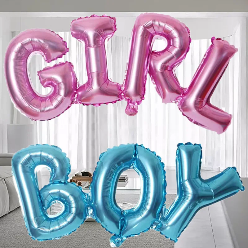 

Link Girl Boy Letter Foil Balloon Baby Shower Girl Birthday Kids Wedding Party Large Size Connect Alphabet Air Globos Decoration