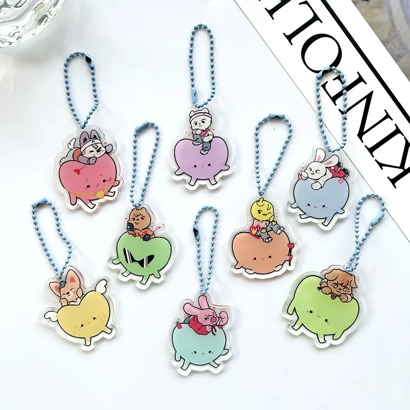 Cartoon Animal Doll Rabbit Fox Dog Key Chain Pendant Kids Adults Fans Accessories Gift