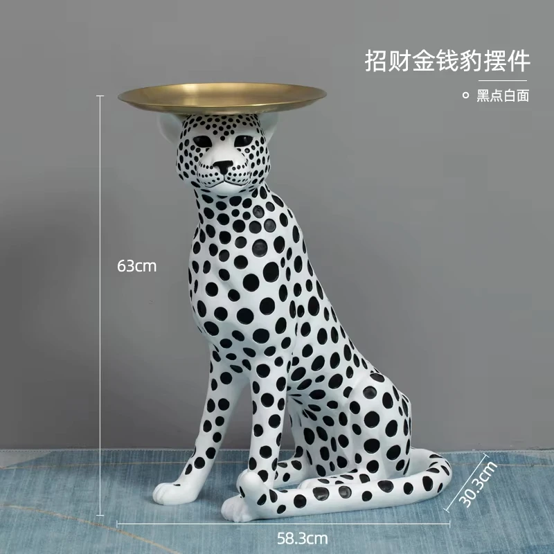 

Скандинавский домашний декор, леопардовая статуя, декор для комнаты, большая полимерная поделка, скульптура в виде животного, украшение для дома, аксессуары для дома