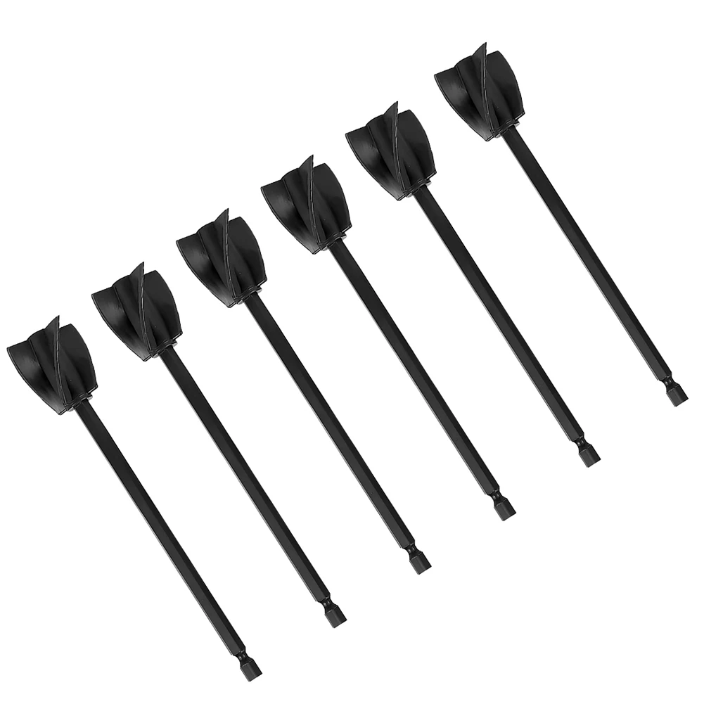 

Power Tools Drill Whisk 16.5*3.5cm 6PCS Black Epoxy Mixer Four-leaf Spiral Mixer Attachment Plastic Resin Reusable