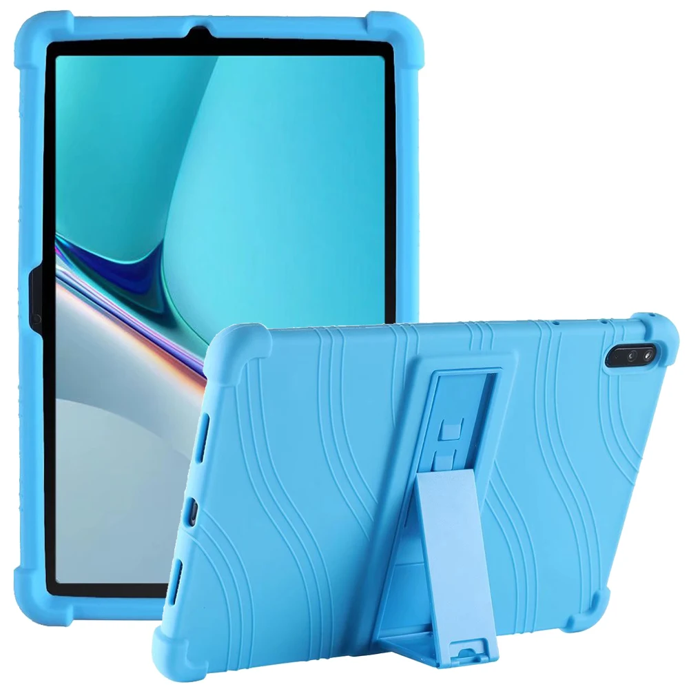 

Case For Huawei MediaPad T5 10 T3 9.6 M6 10.8 M5 Lite 10.1 MatePad Pro 10.4 T8 11 Kids Case Shockproof Soft Silicone Stand Cover