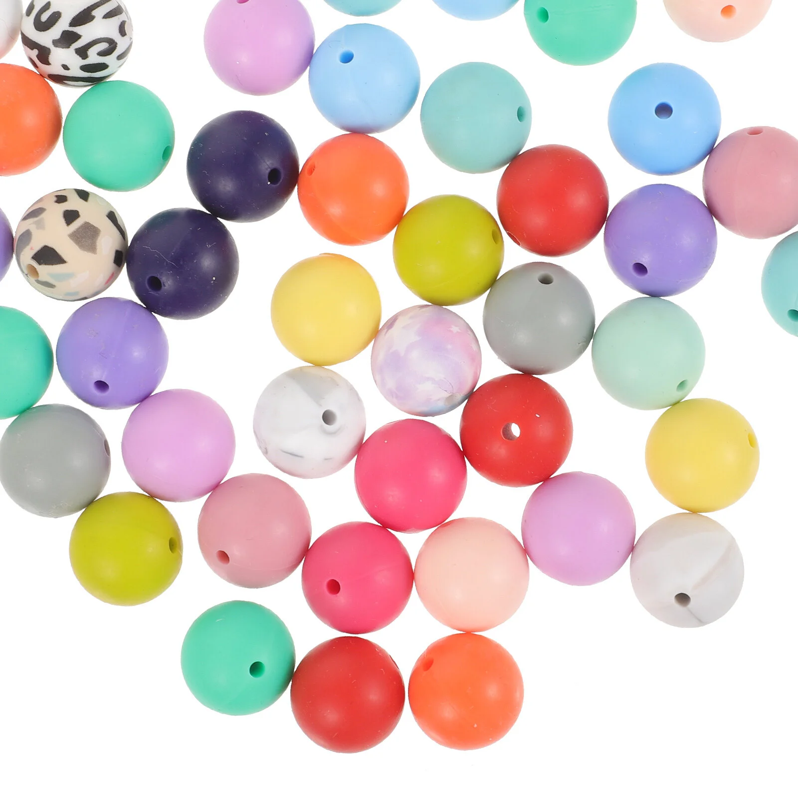 

Silicone Loose Beads String Bracelet Making Kit Beading Beaded Ornament Pacifier Clips 15 Mm Ornaments 15mm Bulk Colorful