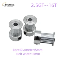 3d printer parts 2 5gt timing pulley 16 tooth teeth bore 5mm synchronous wheels width 6mm belt