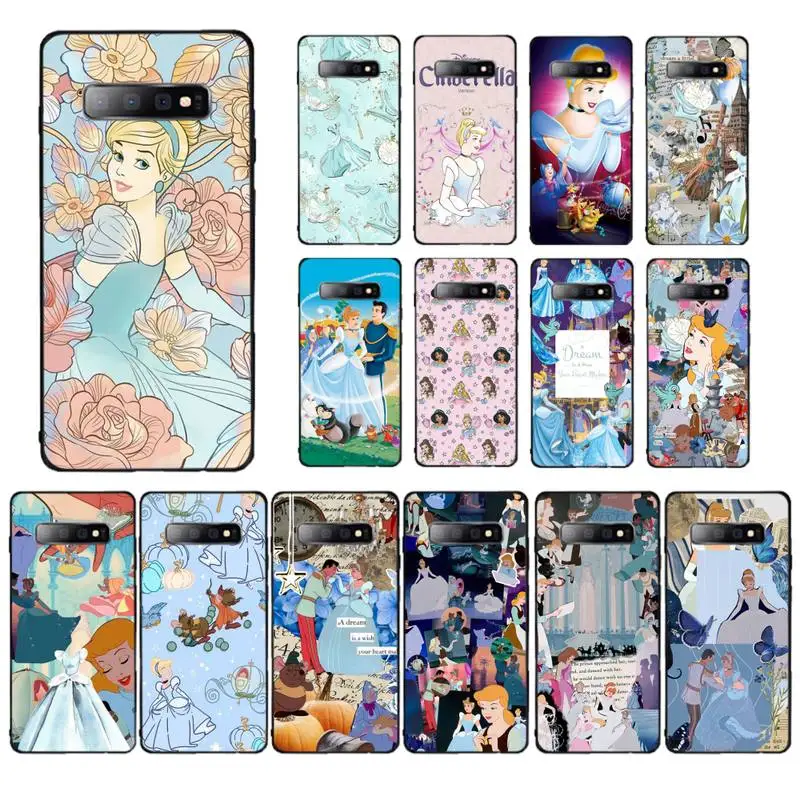 

Disney Cinderella Phone Case for Samsung S10 21 20 9 8 plus lite S20 UlTRA 7edge