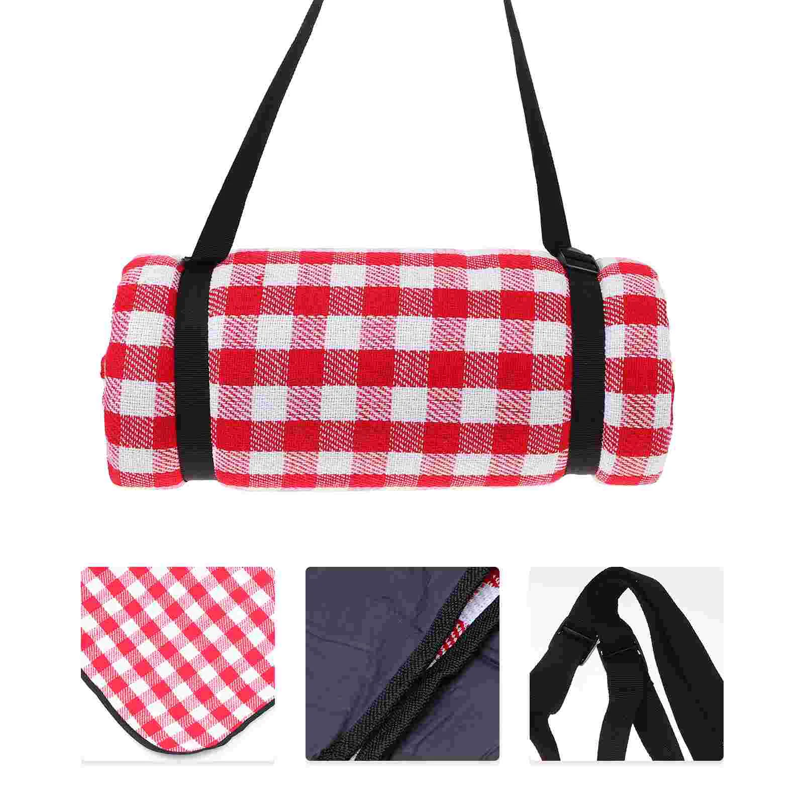 

Blanket Picnic Beach Mat Foldable Sand Outdoor Portable Plaid Proof Waterproof Free Travel Camping Compact Sandless Printing
