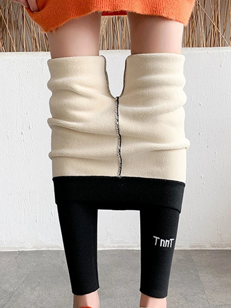 

Бархатные плотные хлопковые брюки SVOKOR, леггинсы с вышивкой, женские узкие эластичные брюки, модная Корейская одежда