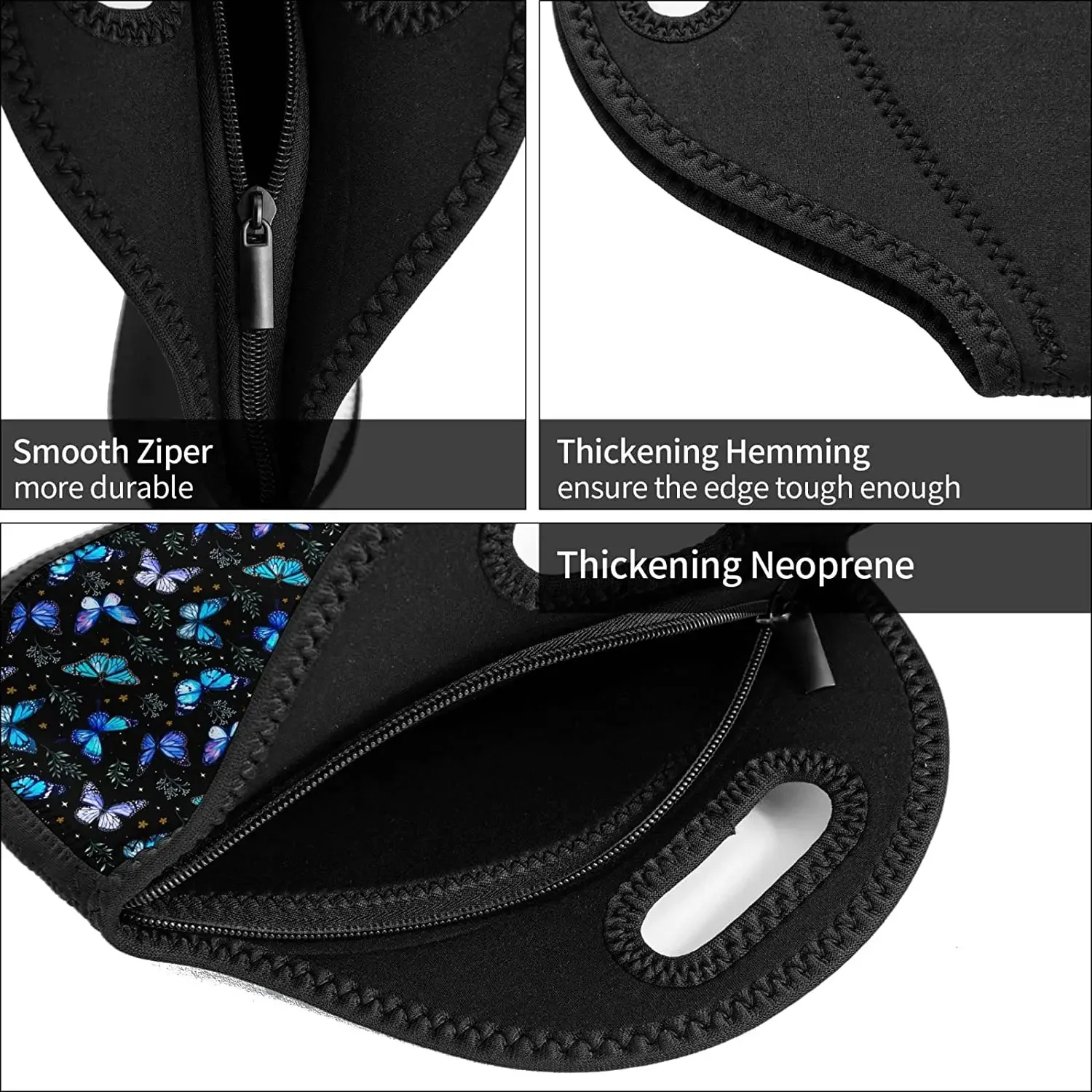 Сумка для ланча с бабочками женский портативный изолированный Ланч-бокс мужчин