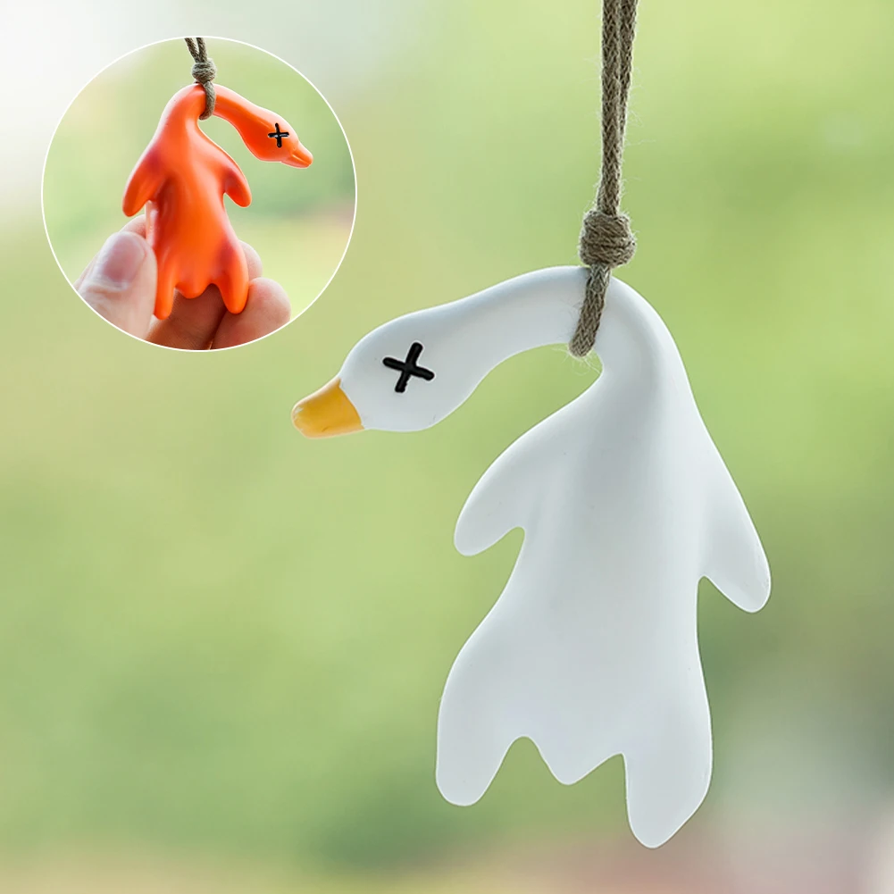 

Funny Duck Car Mirror Pendant Cartoon Cute Roasted Duck Auto Interior Decoration Pendant For Car Products Interior Accessories