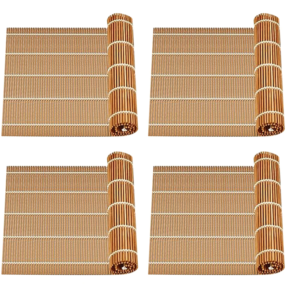 

Bamboo Sushi Roller Making Tool Mats Kitchen Supplies Curtain Rolling Pad Supply Spoon