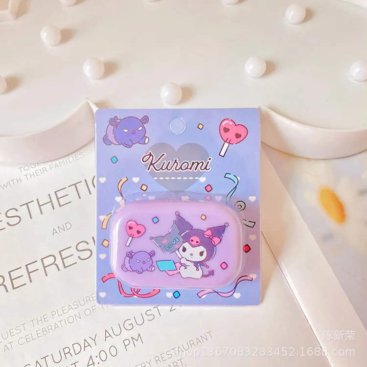 Мультяшный аниме чехол для контактных линз спутник бокс Melody Kulomi Cinnamoroll Kawaii