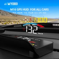 wyobd m16 hud gps head up display projection speedometer digital projectorvoltage travel distance altitude fits all cars