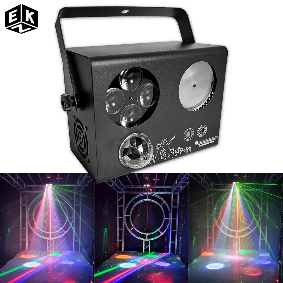 

Светодиодная RGB-лампа 4 в 1 с голосовым управлением, DMX512