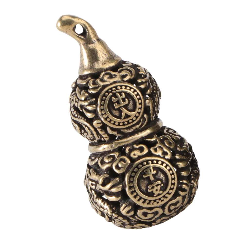 

Charms Brass Keychainwu Lou Ring Calabash Ornament Key Wealth Diy Bag Purse Hangingcucurbit Gourd Luck Good Lu Hu Mini