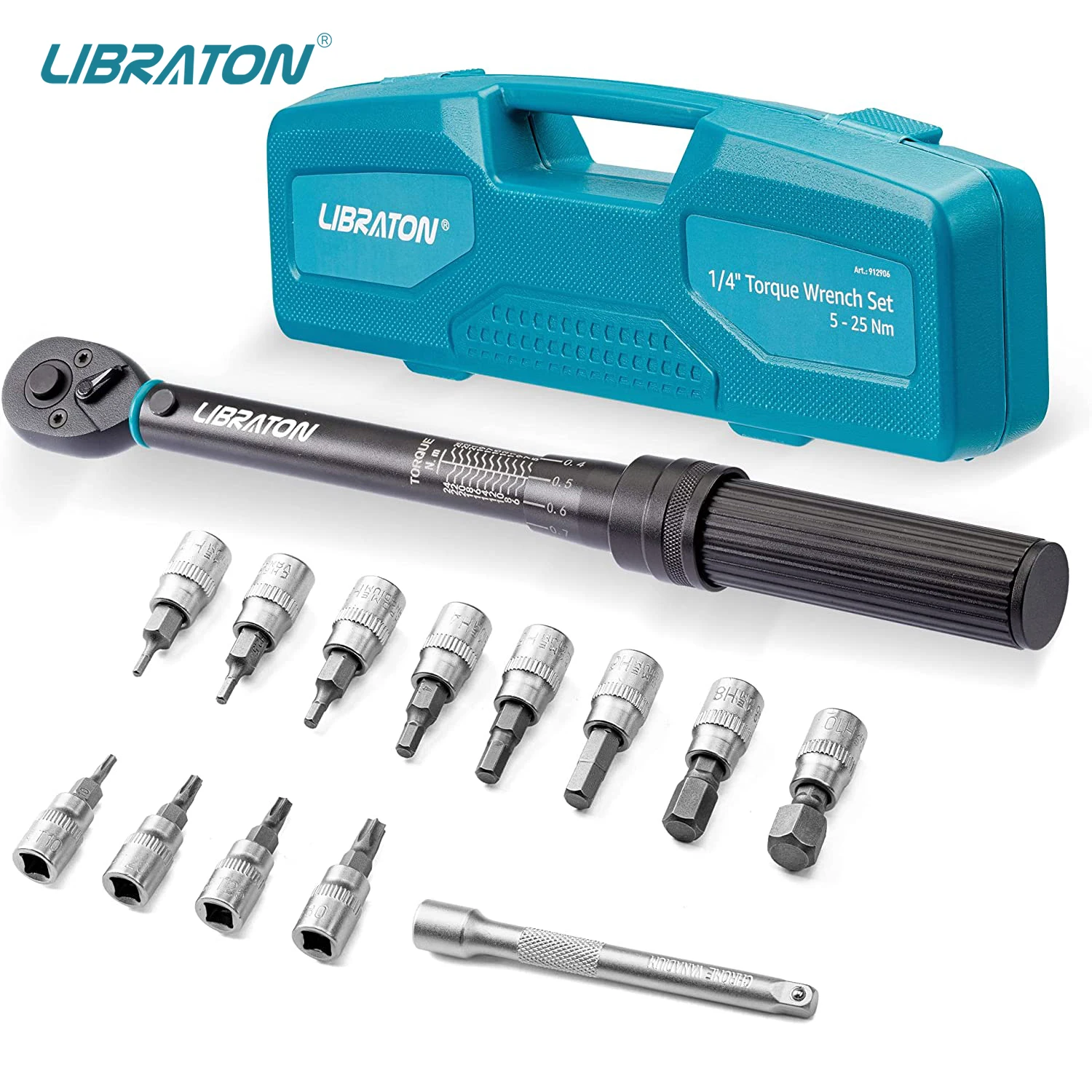 

Динамометрический ключ Libraton 1/4", 5-25 Нм