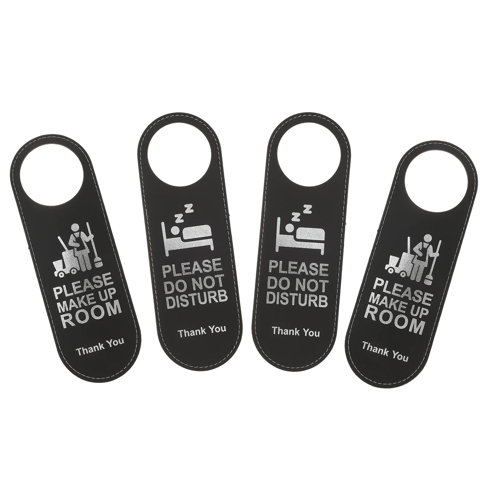 

4pcs Useful Door Hanging Tag Do Not Disturb Door Tag for Hotel Makeup Room