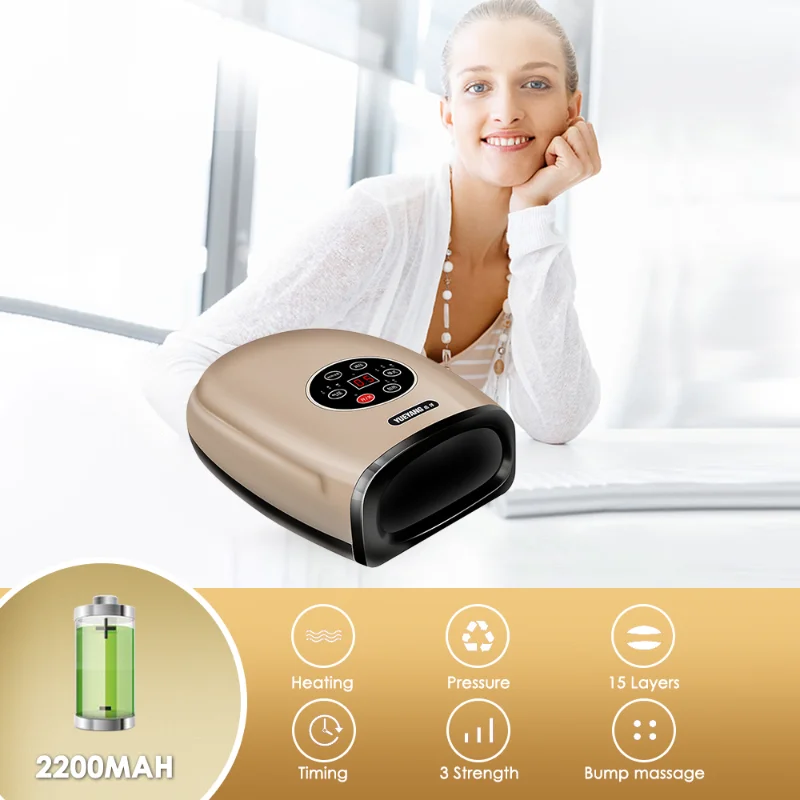

Physiotherapy Equipment Electric Massage Apparatus for Palm Fingers Rechargeable Massager Pressotherapy Electric Hands Massager