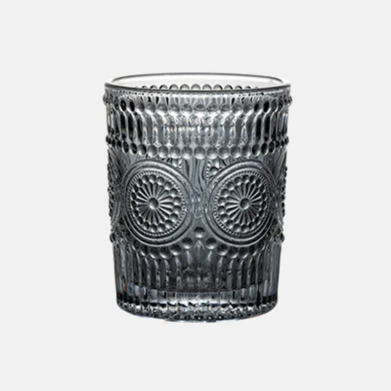 Бутылка для питья 300 мл кухни/дома с золотой каймой подарок рельефная пивная