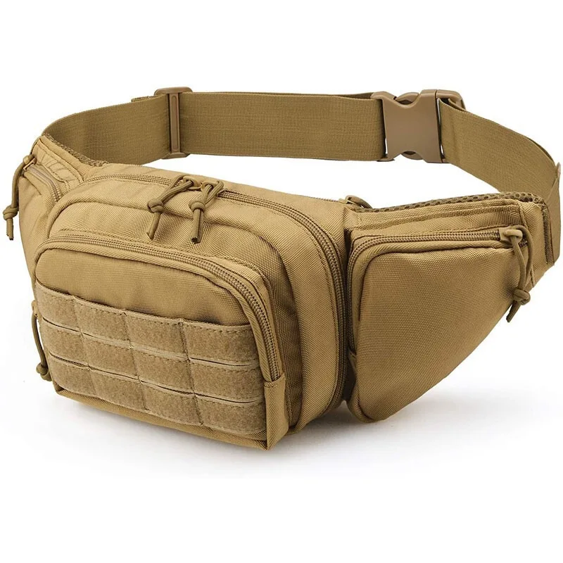 

Tactical Men Waist Pack Nylon Hiking Phone Pouch Outdoor Sports Army Military Climbing Camping Belt Bag