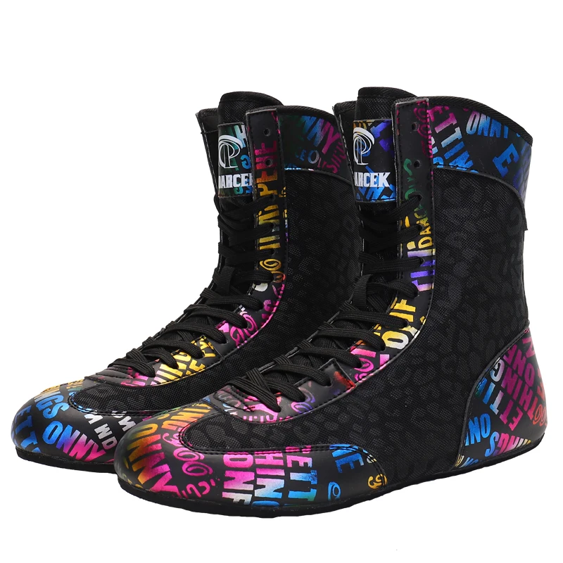 Boxing Shoes Men Women Wrestling Shoes Breathable Boxing Boots Anti Slip Big Boy Wrestling Sneakers