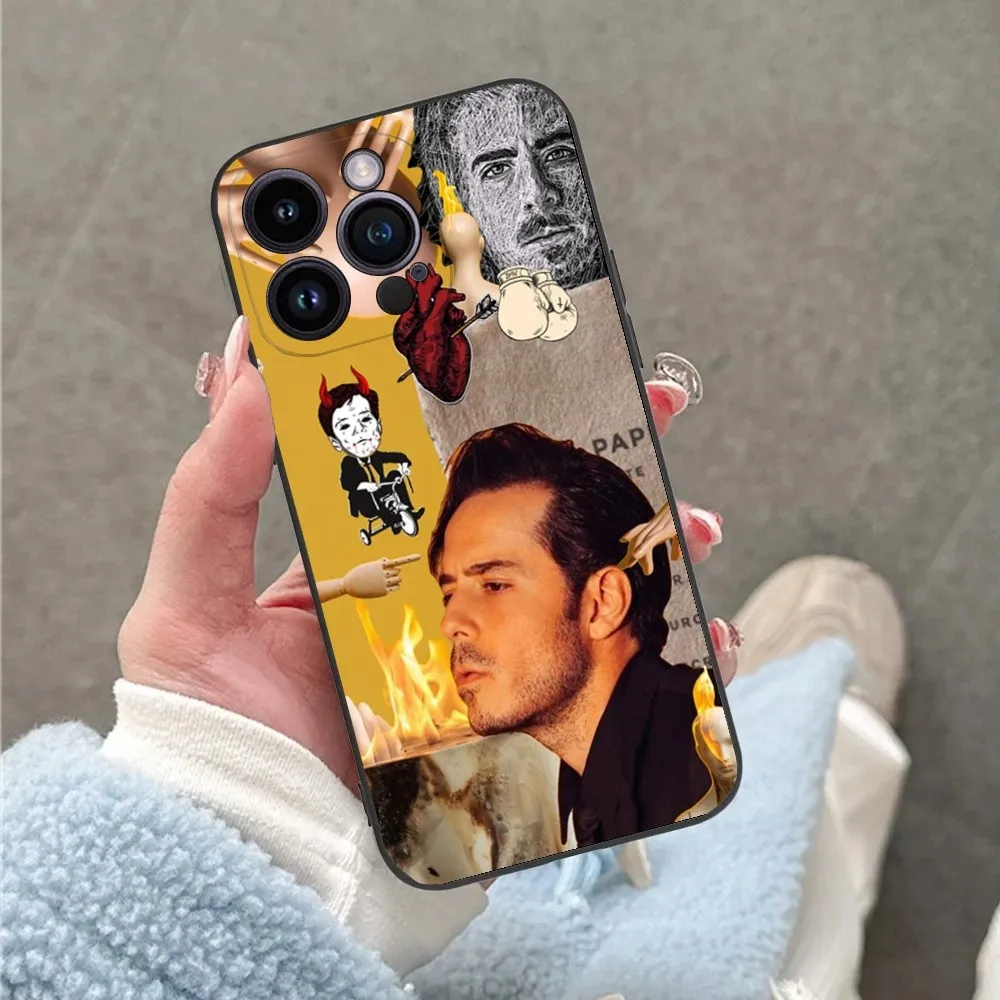 Jose M-Madero Singer Phone Case For iPhone 16 15 14 13 12 11 Plus Pro Max XS X XR SE Mini 8 7 Soft Silicone Black Cover