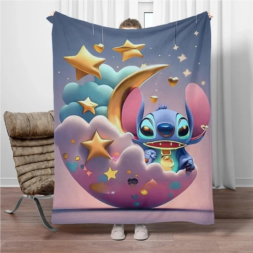 Стеганое фланелевое одеяло с 3D принтом Диснея. Подходит для дивана кровати