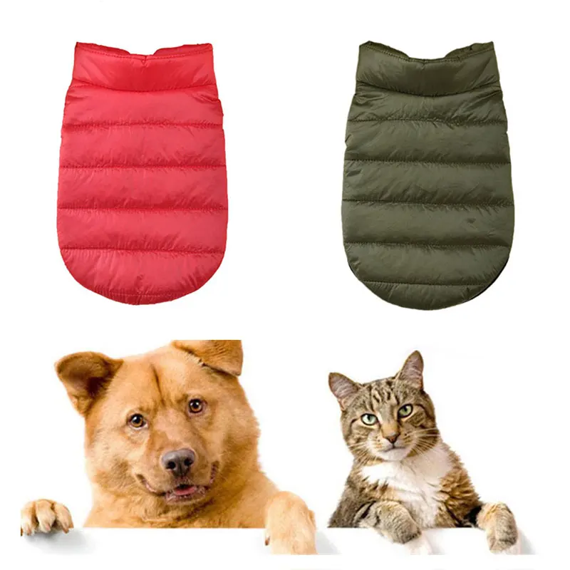 

Warm Pet Dog Vest Clothes Chihuahua Pug Clothing Dogs Jacket Autumn Winter Dog Coat Clothes Outfit For Small Medium Dogs Cats
