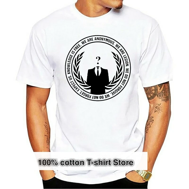 

2019 Anonymous Clothes Cotton Fabr Anonymous T Shirt For Men