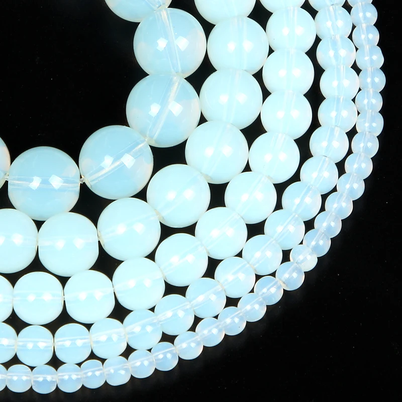 

Natural Stone Beads Charm Opal Stone Beads Loose Spacer Bead For Jewelry Making DIY Bracelet Necklace Accessories 4-12MM