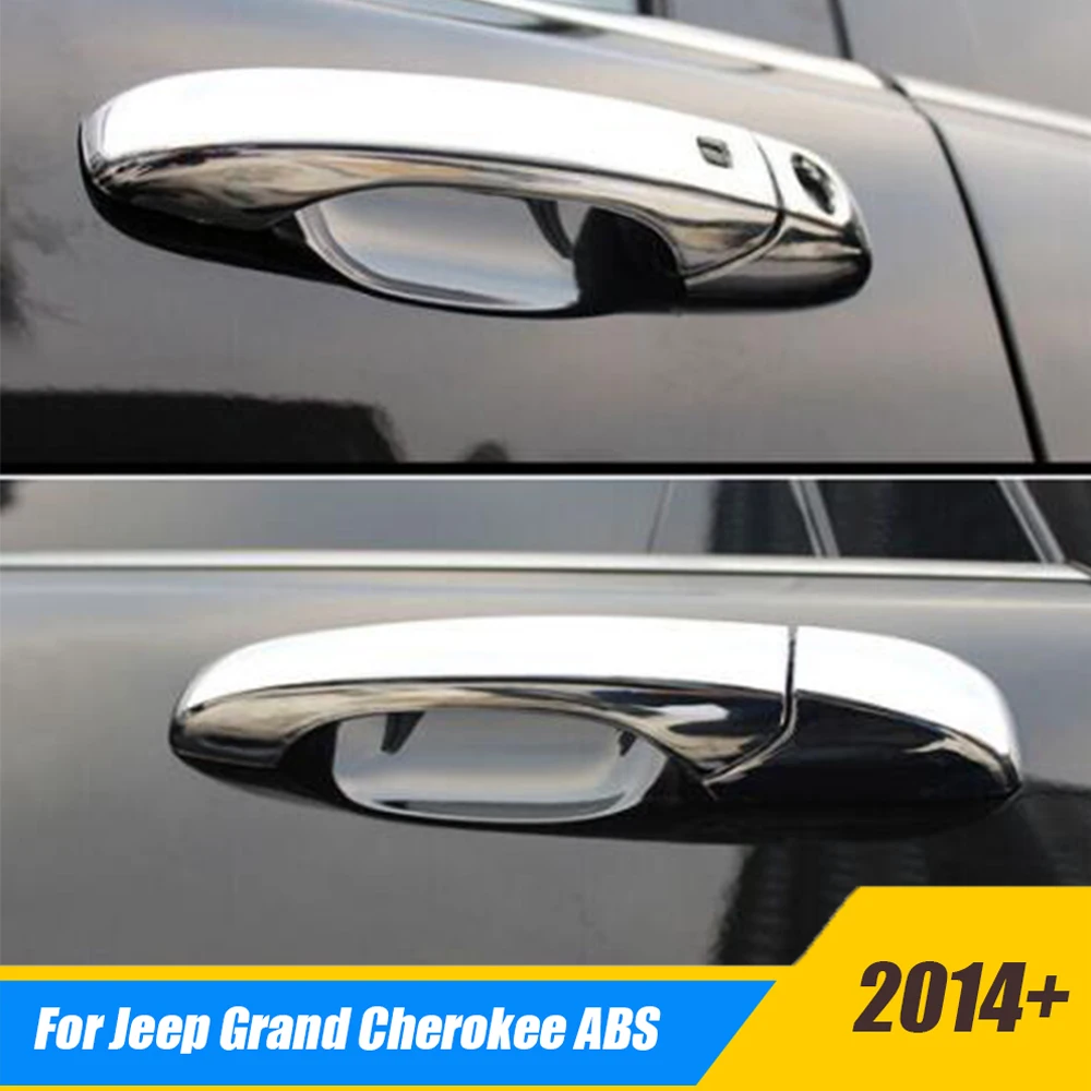 

ABS Chrome For Jeep Grand Cherokee Accessories 2011 2012 2013 2014 2015 16 17 2018 Car Handle cover Decoration Trim Car Styling