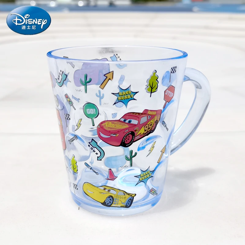 Disney Water Cup Frozen Mickey Minnie Mouse Boy Girl Children's Brushing Cup Cartoon Washing Mouth Cup with Handgrip 260ml images - 6
