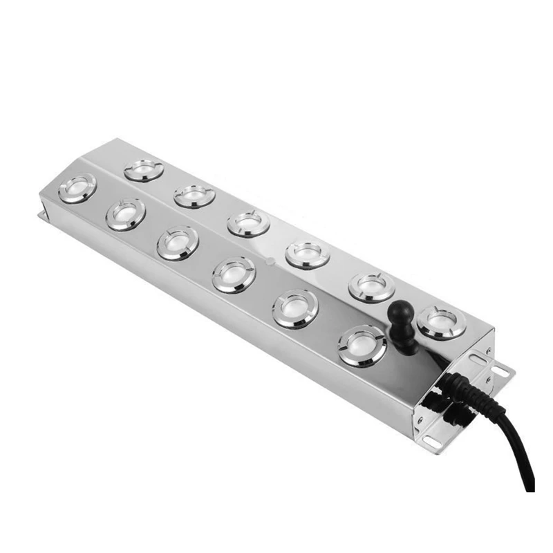 

6X 12 Heads Mist Maker Ultrasonic Mist Fogger Air Humidifier Water Fountain Fog Maker Machine Stainless Steel Fogger