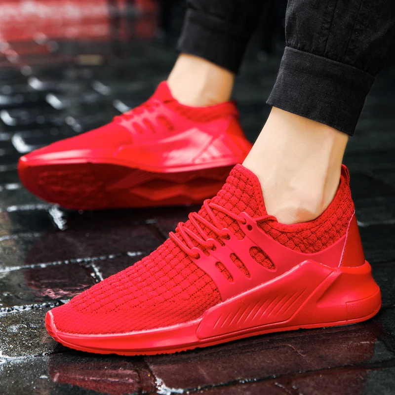 

Men Tennis Shoes Comfortable Light Casual Men's Sneaker Breathable Non-slip Wear-resistant Outdoor Mesh Walking Men Sport Shoes